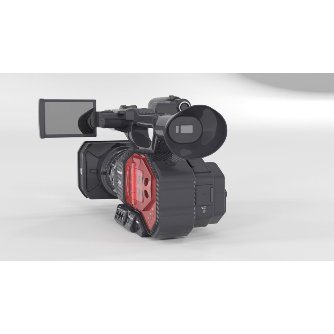 Panasonic AG-DVX200 3D Model – Realistic Handheld Camcorder, PBR Textures - View 8