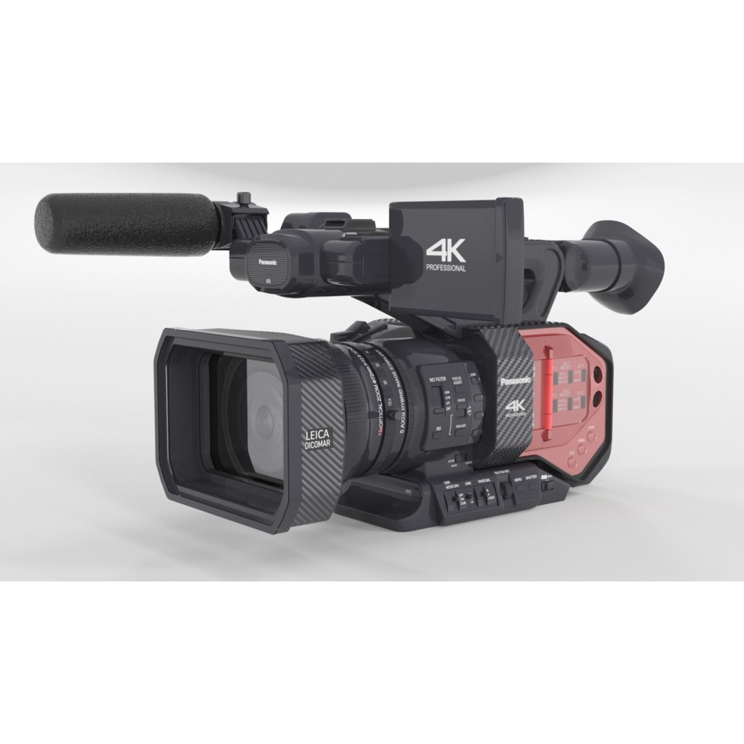 Panasonic AG-DVX200 3D Model – Realistic Handheld Camcorder, PBR Textures - View 9