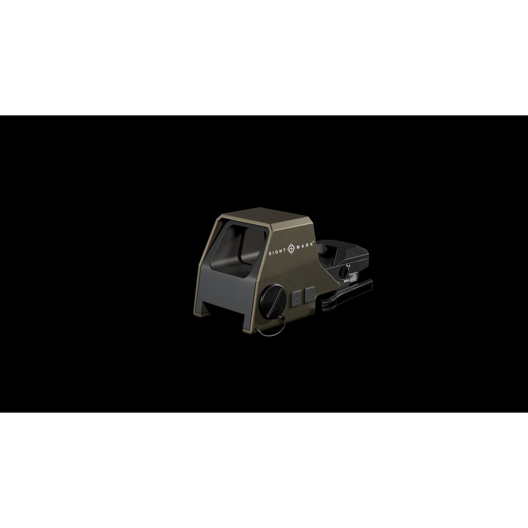 Sightmark Ultra Shot R-SPEC Reflex Sight 3D Model – Low Poly Game Asset, FBX, PBR - View 4