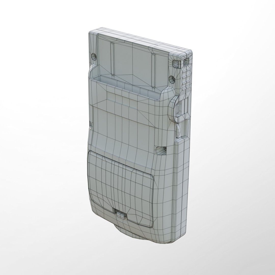 Nintendo Game Boy Color 3D Model – Low Poly Handheld Console, FBX - View 31