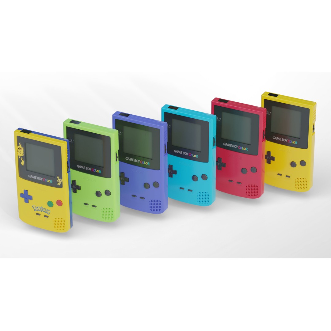 Nintendo Game Boy Color 3D Model – Low Poly Handheld Console, FBX - View 5