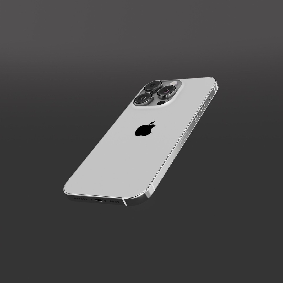 iPhone 14 Pro 3D Model – Low Poly Game Asset, FBX, PBR Textures - View 12