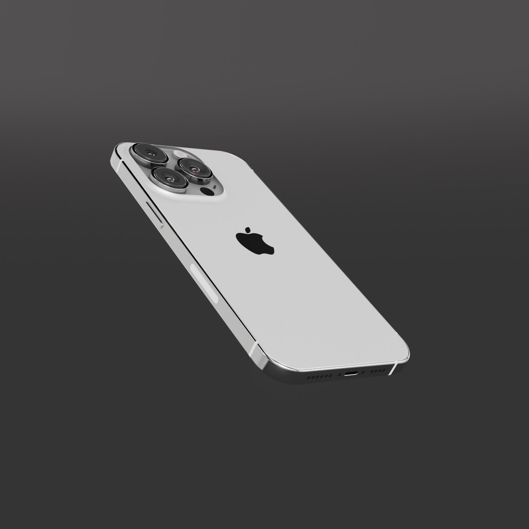 iPhone 14 Pro 3D Model – Low Poly Game Asset, FBX, PBR Textures - View 13