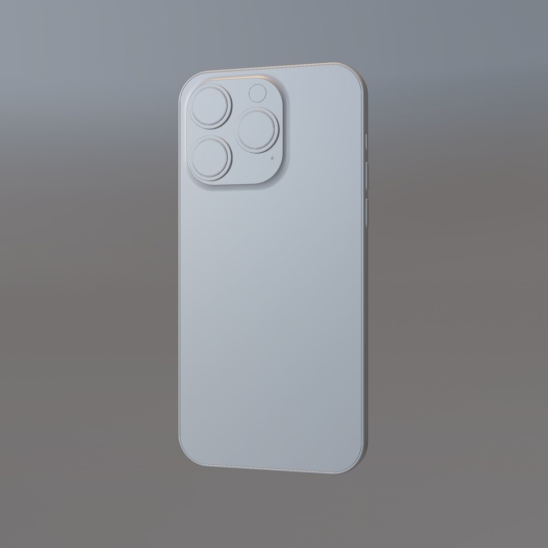 iPhone 14 Pro 3D Model – Low Poly Game Asset, FBX, PBR Textures - View 16