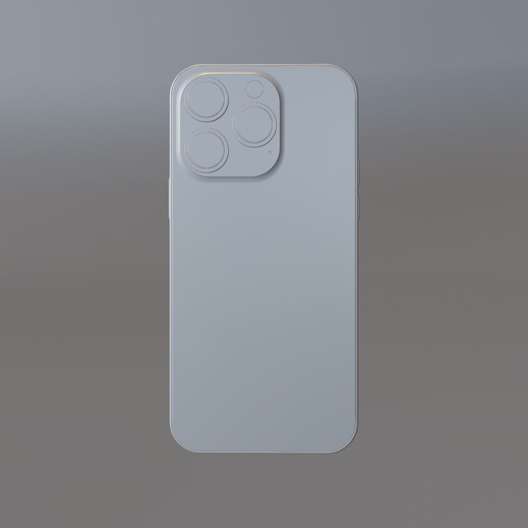 iPhone 14 Pro 3D Model – Low Poly Game Asset, FBX, PBR Textures - View 17