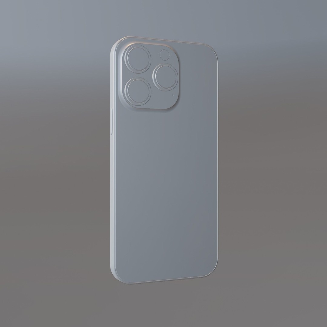 iPhone 14 Pro 3D Model – Low Poly Game Asset, FBX, PBR Textures - View 19