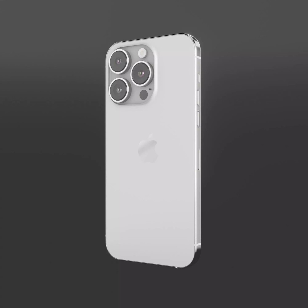 iPhone 14 Pro 3D Model – Low Poly Game Asset, FBX, PBR Textures - View 2
