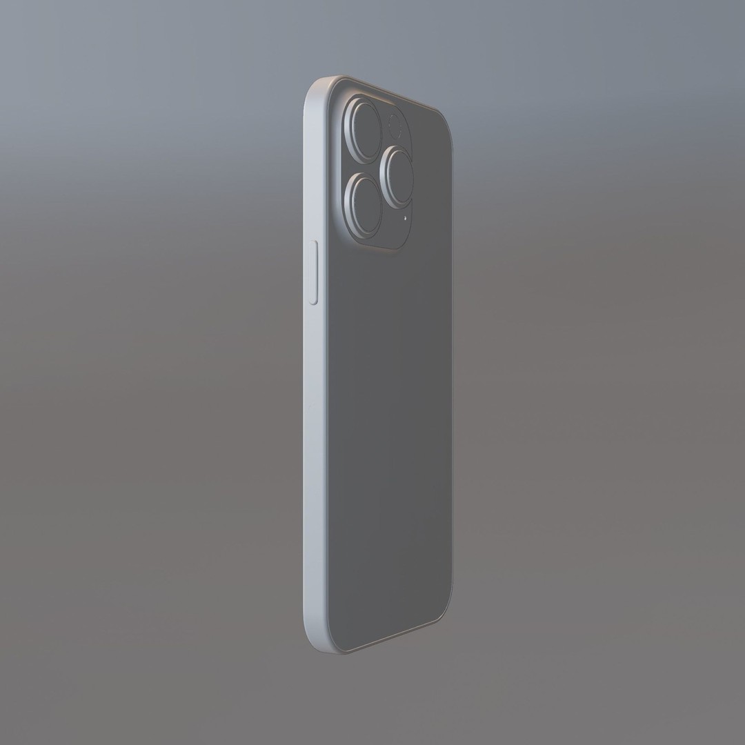 iPhone 14 Pro 3D Model – Low Poly Game Asset, FBX, PBR Textures - View 20