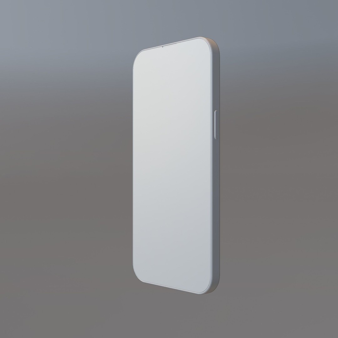 iPhone 14 Pro 3D Model – Low Poly Game Asset, FBX, PBR Textures - View 21