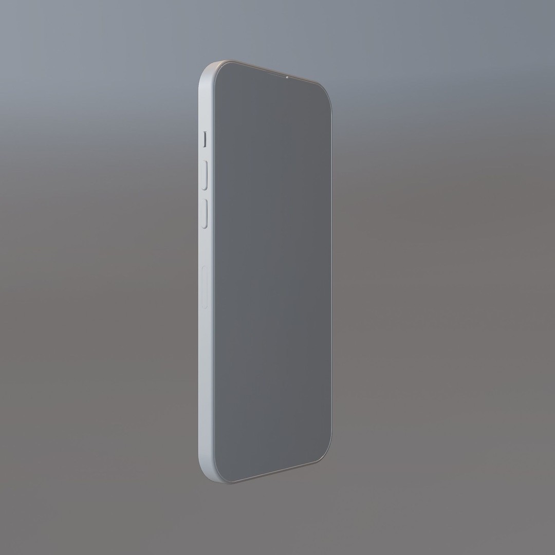 iPhone 14 Pro 3D Model – Low Poly Game Asset, FBX, PBR Textures - View 22