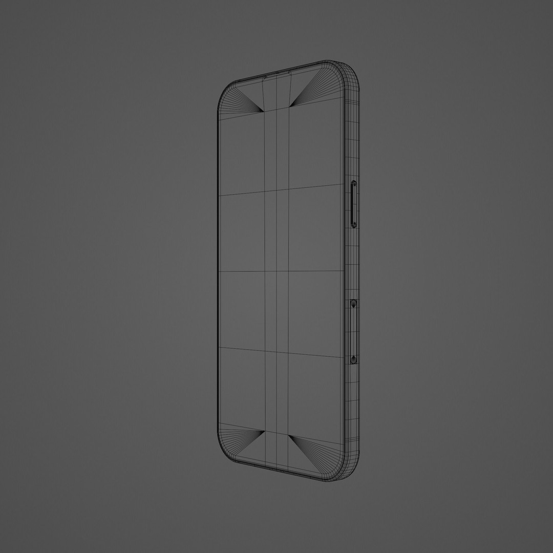iPhone 14 Pro 3D Model – Low Poly Game Asset, FBX, PBR Textures - View 29