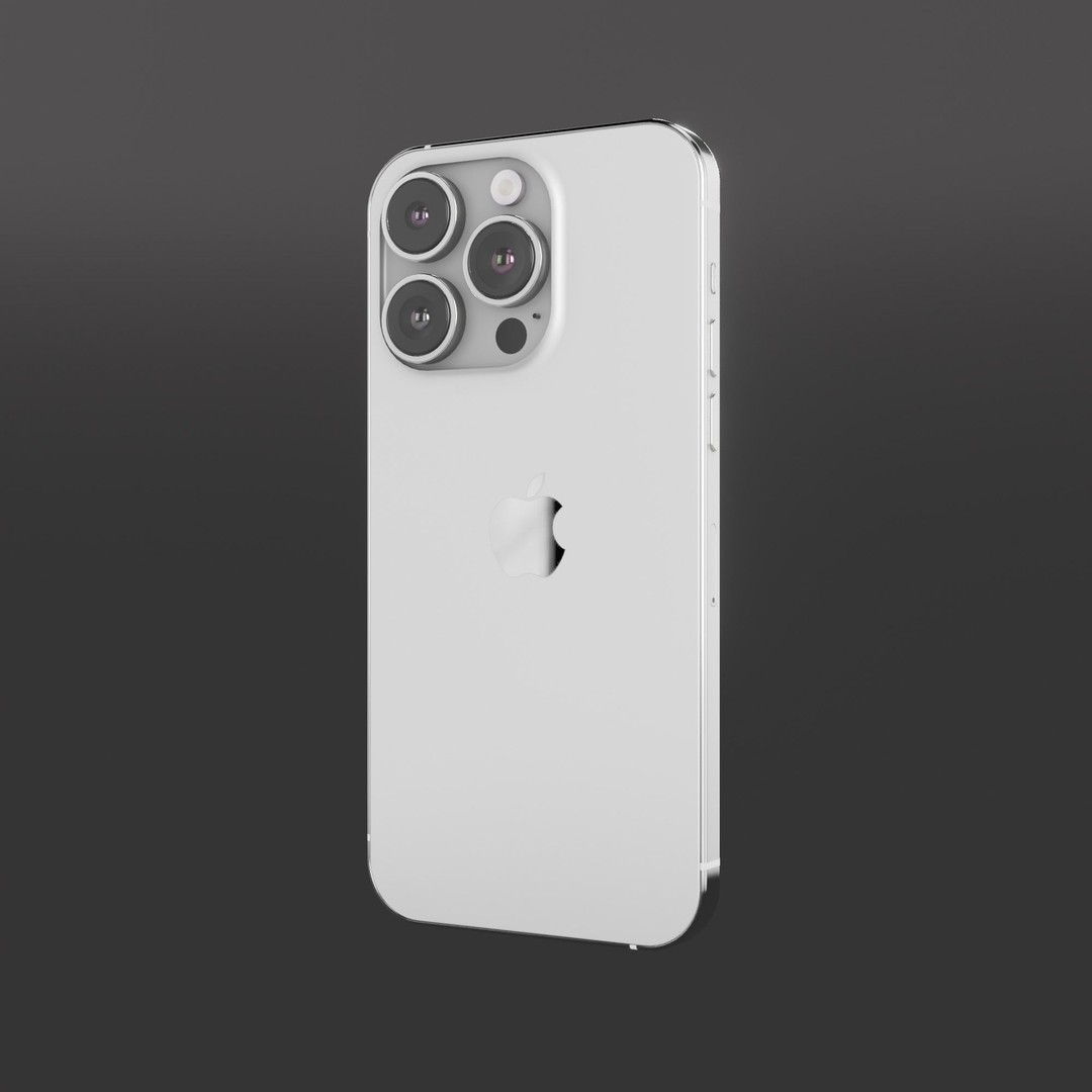 iPhone 14 Pro 3D Model – Low Poly Game Asset, FBX, PBR Textures - View 3