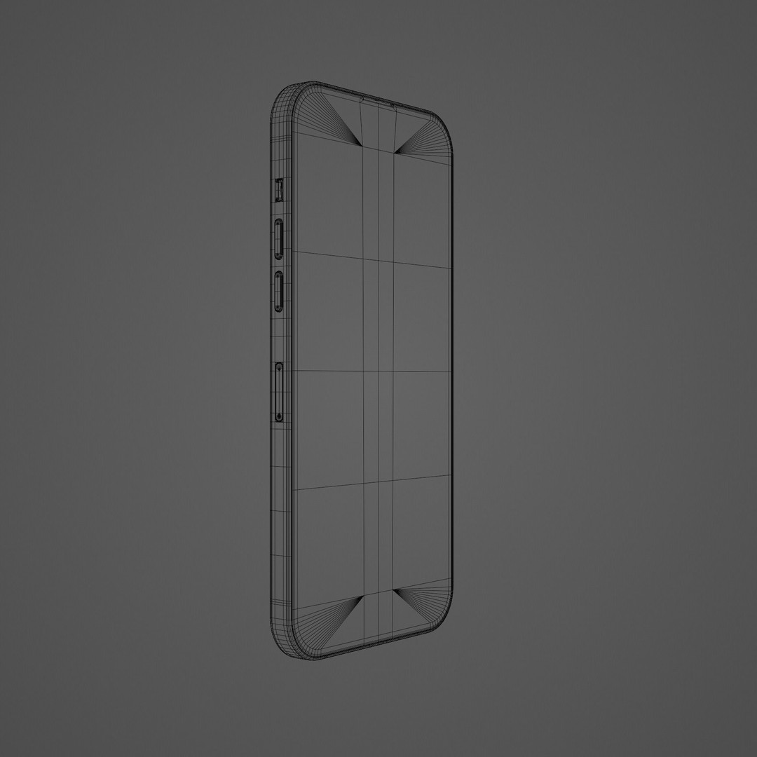 iPhone 14 Pro 3D Model – Low Poly Game Asset, FBX, PBR Textures - View 30