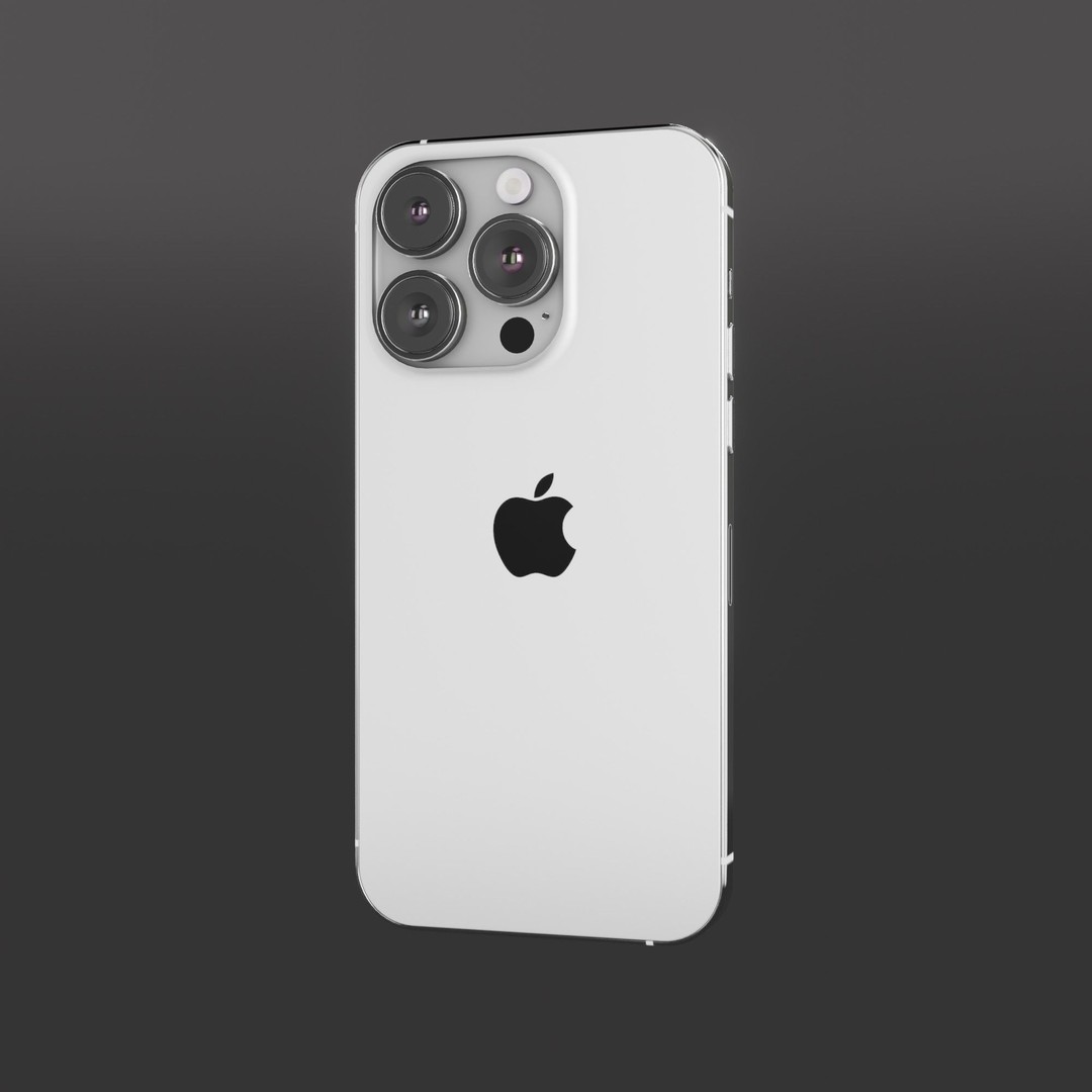 iPhone 14 Pro 3D Model – Low Poly Game Asset, FBX, PBR Textures - View 4