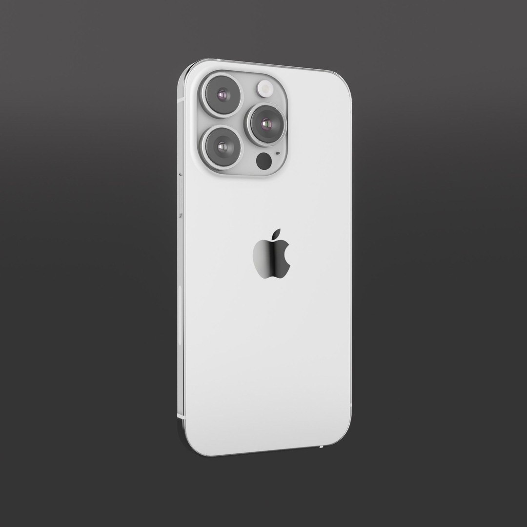 iPhone 14 Pro 3D Model – Low Poly Game Asset, FBX, PBR Textures - View 6