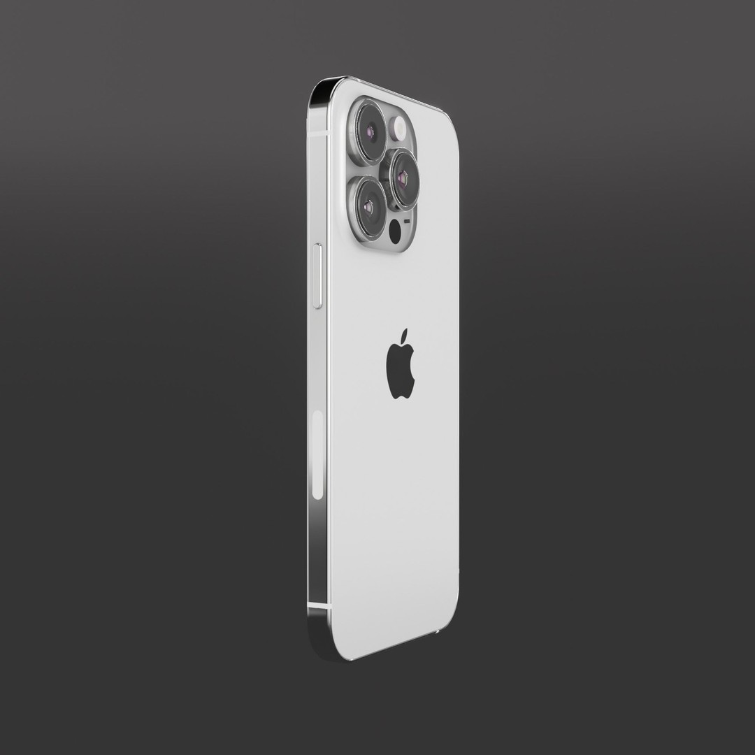 iPhone 14 Pro 3D Model – Low Poly Game Asset, FBX, PBR Textures - View 7