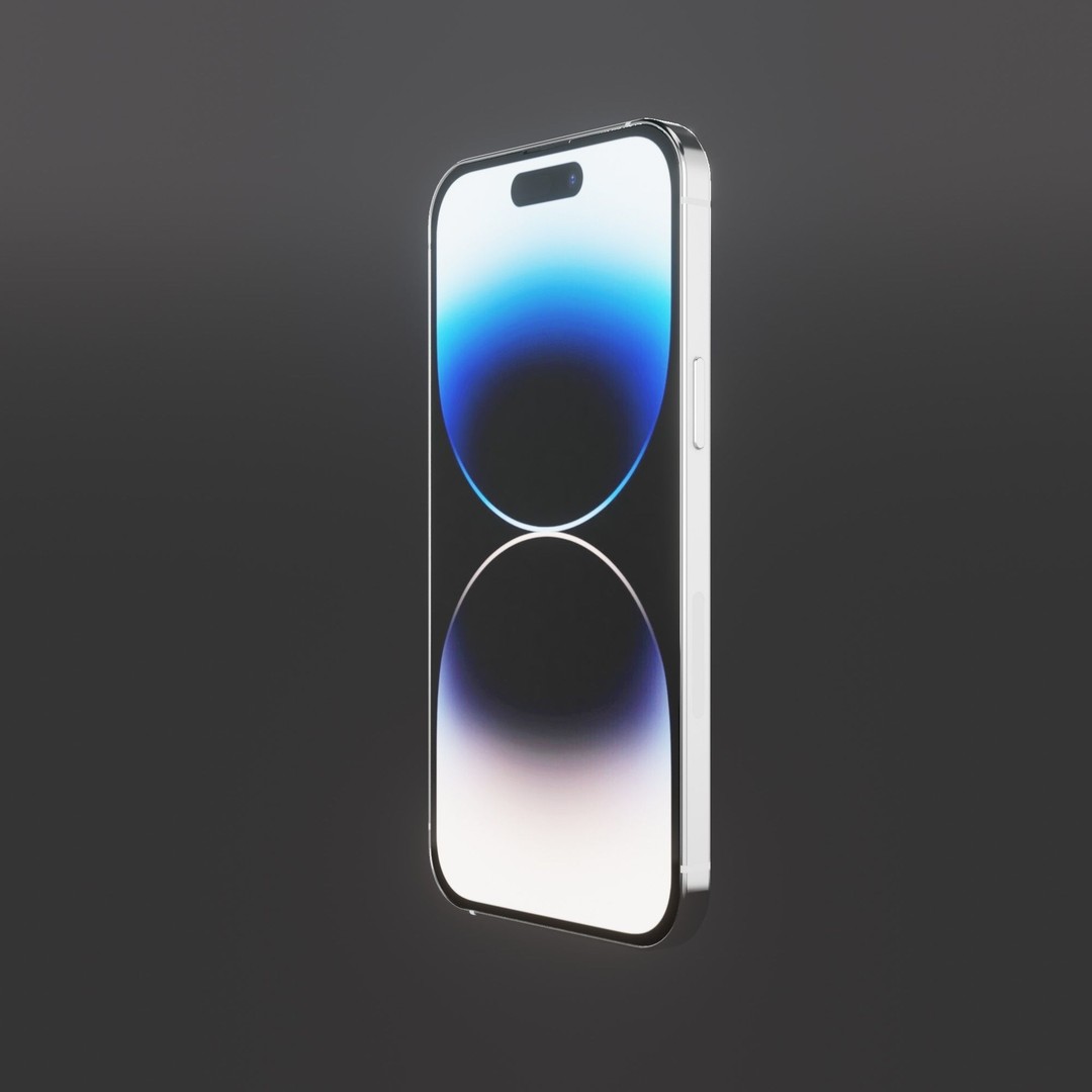 iPhone 14 Pro 3D Model – Low Poly Game Asset, FBX, PBR Textures - View 8
