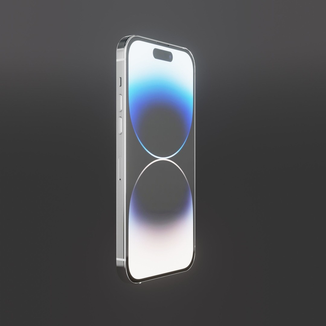 iPhone 14 Pro 3D Model – Low Poly Game Asset, FBX, PBR Textures - View 9