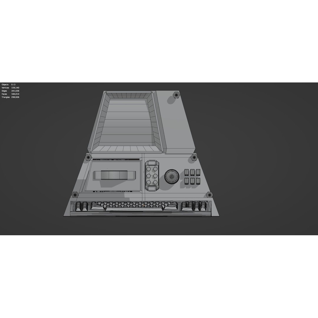 Retro Computer 3D Model – Vintage PC with PBR Textures, FBX, OBJ - View 20