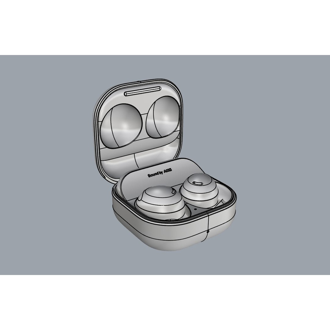 SAMSUNG Galaxy Buds2 Pro 3D Model – High Poly Audio Accessory, FBX, OBJ - View 22