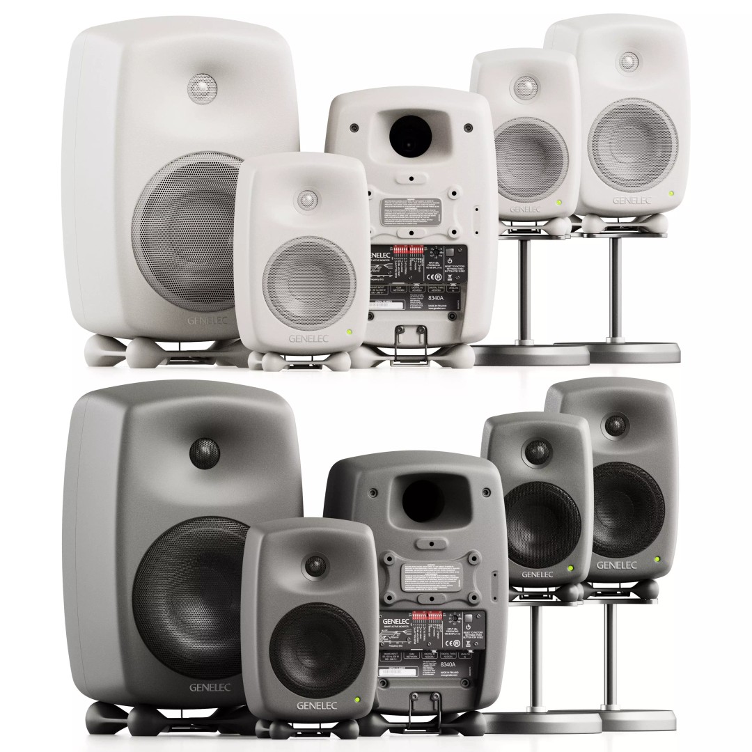 Genelec Speakers 3D Model – Studio Monitors, PBR Textures, FBX/OBJ - View 2