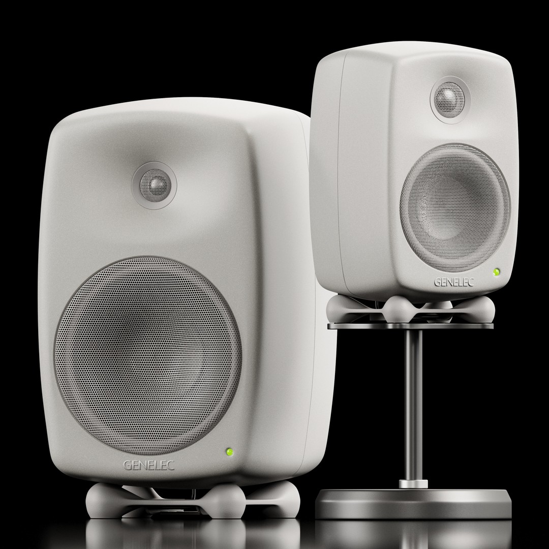 Genelec Speakers 3D Model – Studio Monitors, PBR Textures, FBX/OBJ - View 6