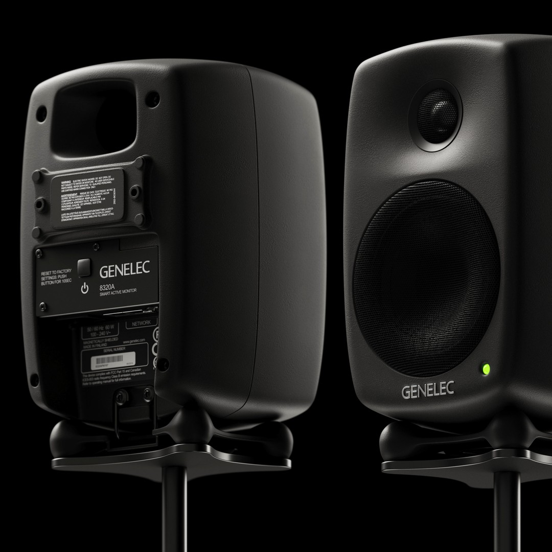 Genelec Speakers 3D Model – Studio Monitors, PBR Textures, FBX/OBJ - View 8