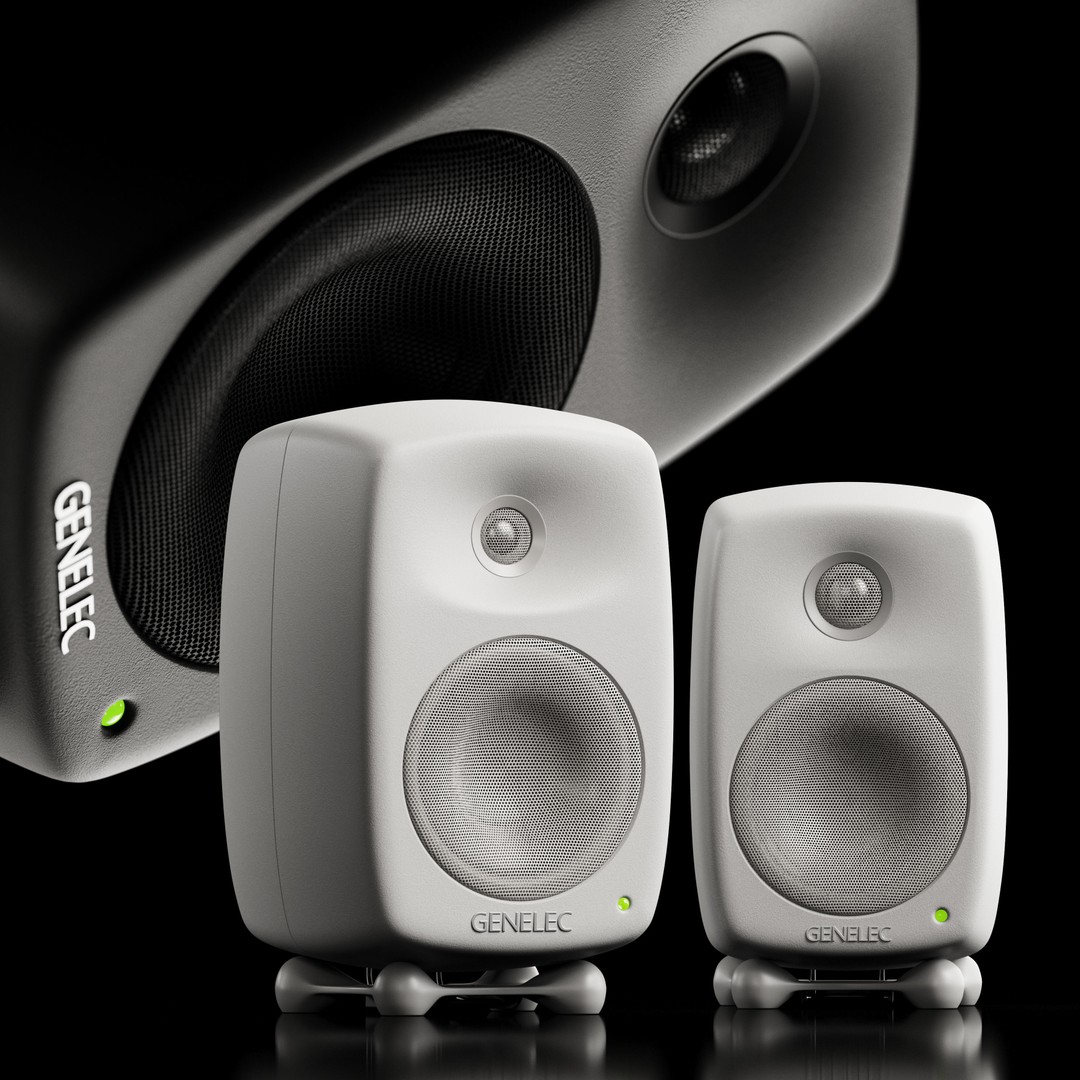 Genelec Speakers 3D Model – Studio Monitors, PBR Textures, FBX/OBJ - View 9