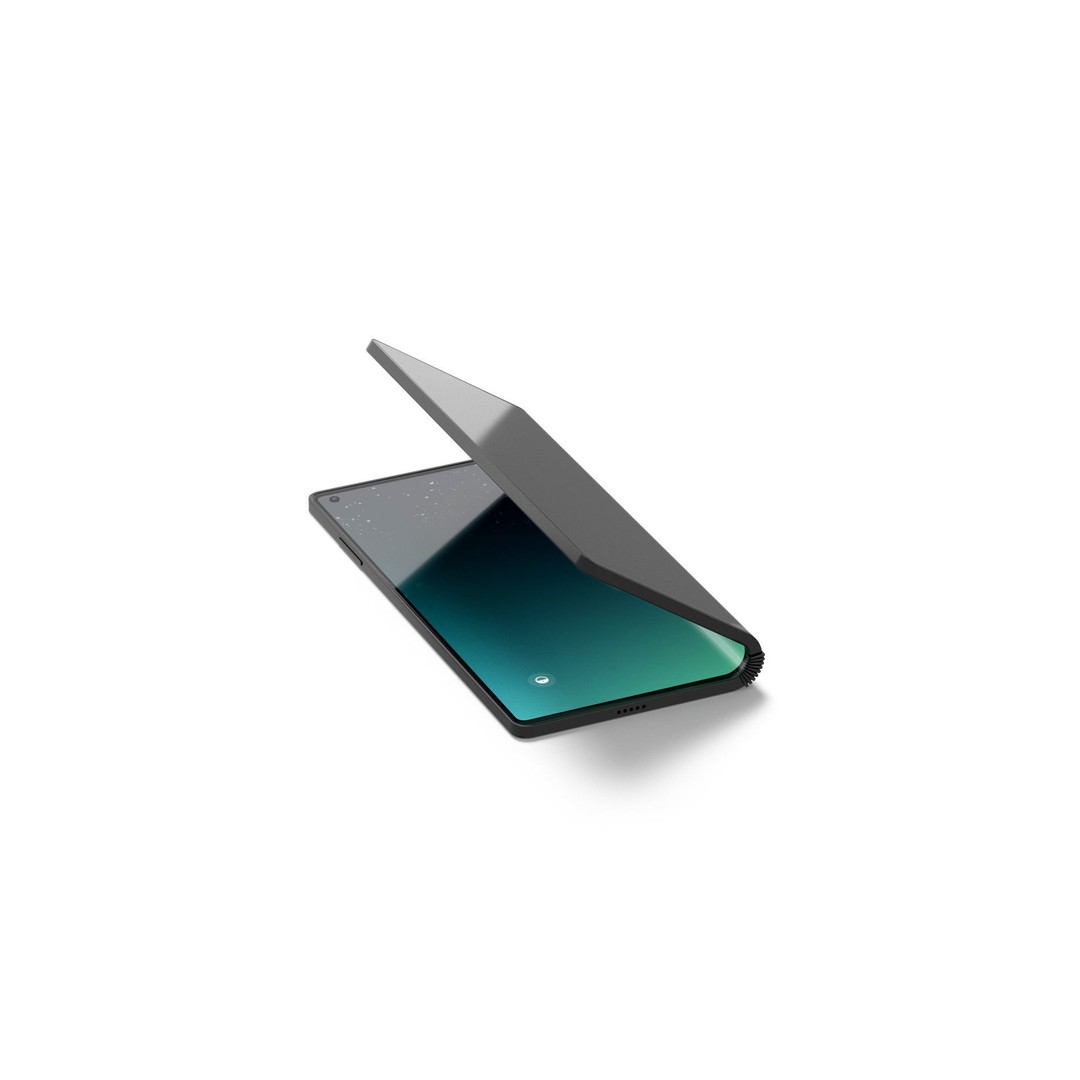 Flexible Phone 3D Model – Animated Low Poly Smartphone, FBX, OBJ - View 4