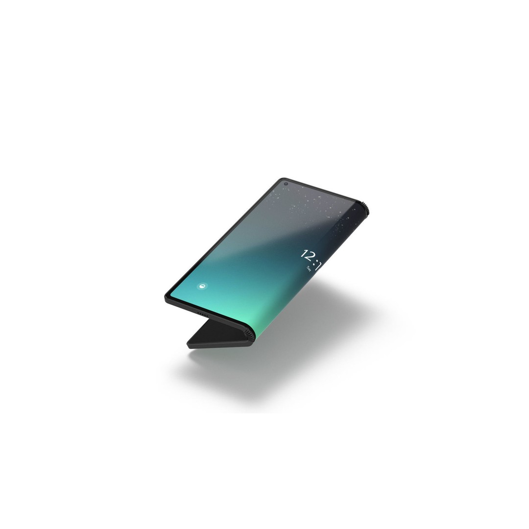 Flexible Phone 3D Model – Animated Low Poly Smartphone, FBX, OBJ - View 6