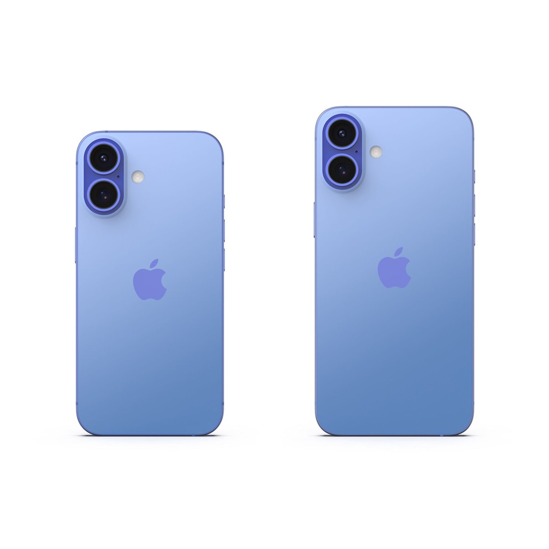 Apple iPhone 16 and 16 Plus 3D Model – Real World Scale, PBR Textures - View 14