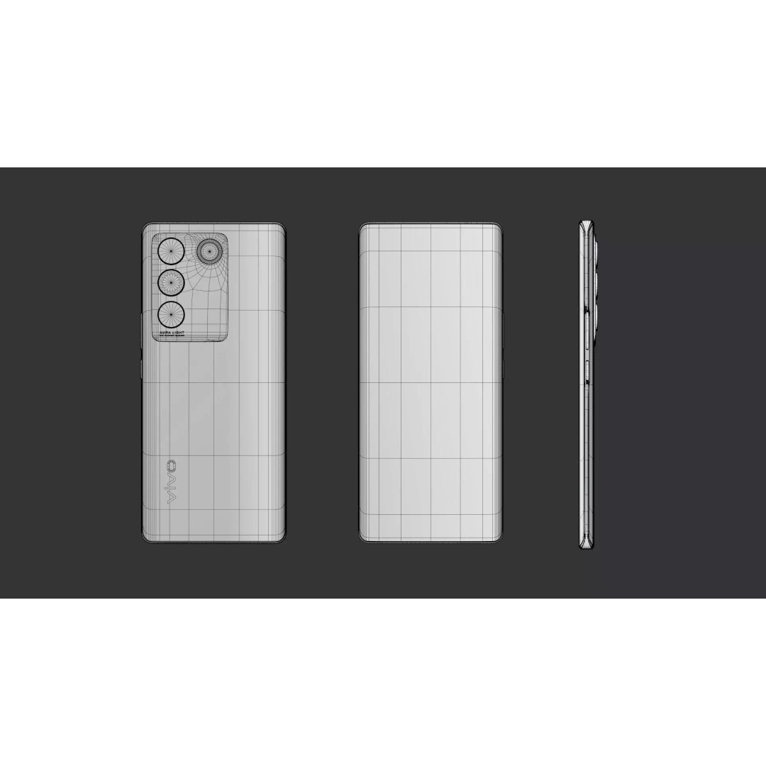 Vivo V27 Pro 3D Model – Low Poly Smartphone with PBR Textures, FBX
