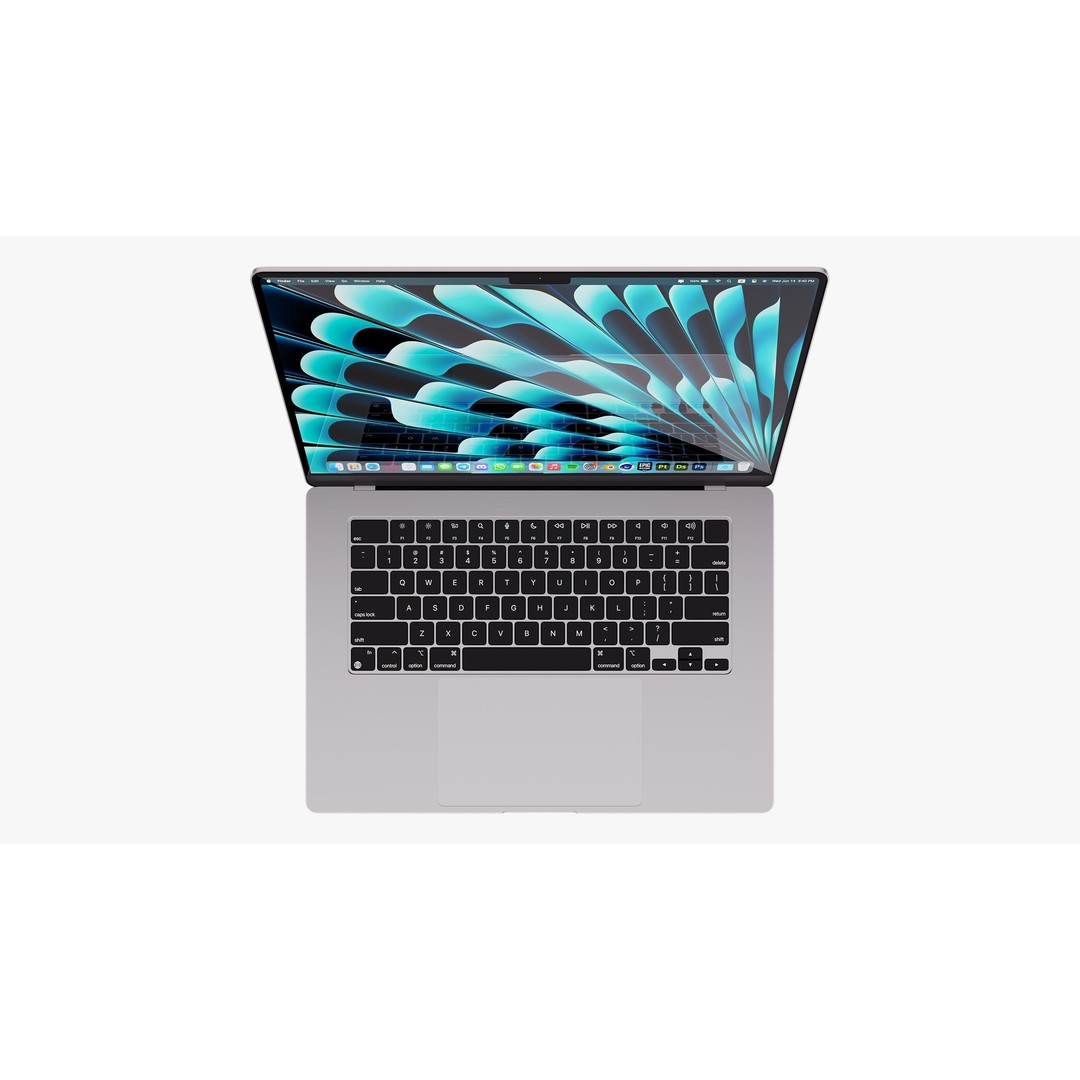 Apple MacBook Air 15 3D Model – High Poly PBR Laptop with Magic Mouse - View 13