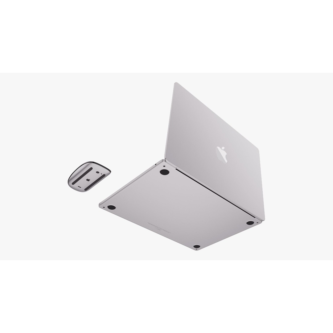 Apple MacBook Air 15 3D Model – High Poly PBR Laptop with Magic Mouse - View 19