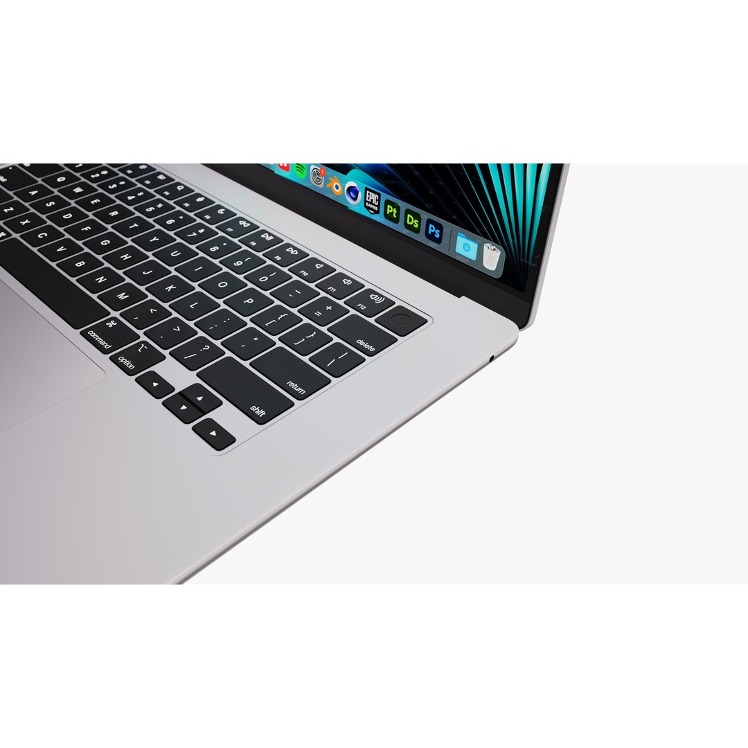Apple MacBook Air 15 3D Model – High Poly PBR Laptop with Magic Mouse - View 20