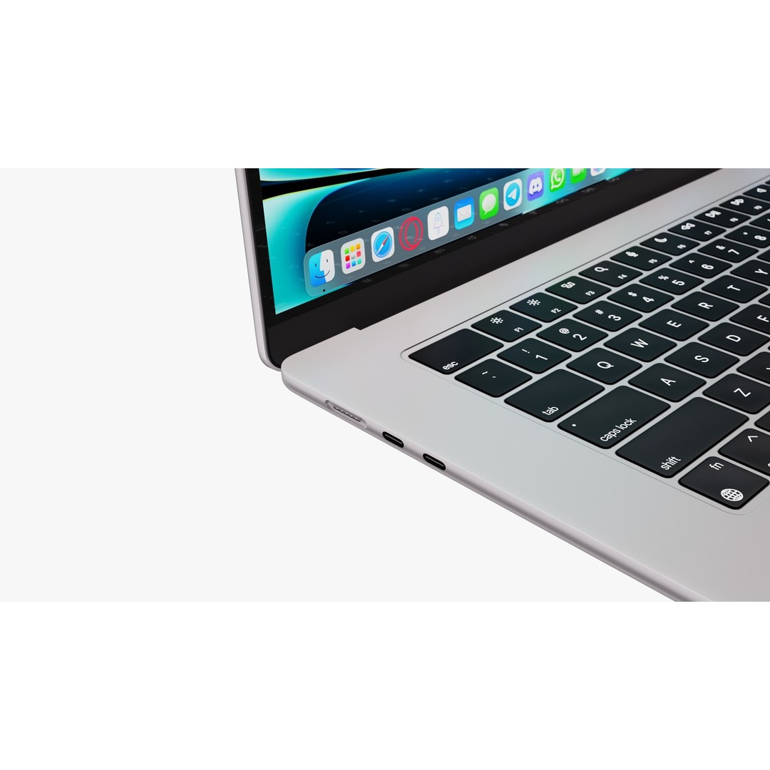 Apple MacBook Air 15 3D Model – High Poly PBR Laptop with Magic Mouse - View 21