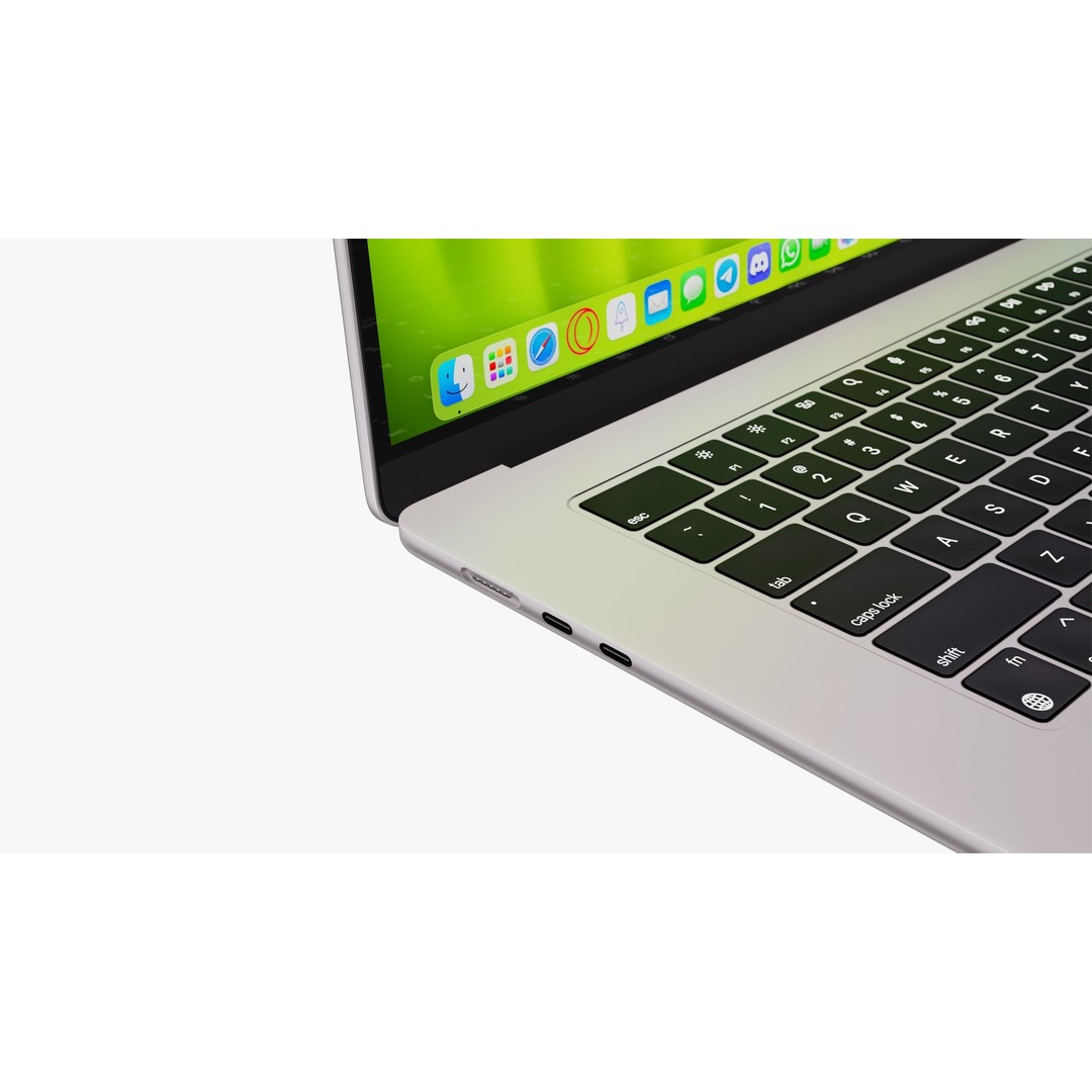Apple MacBook Air 15 3D Model – High Poly PBR Laptop with Magic Mouse - View 23