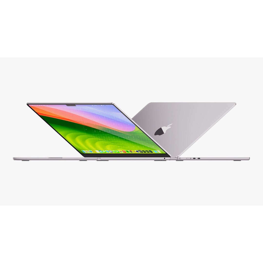 Apple MacBook Air 15 3D Model – High Poly PBR Laptop with Magic Mouse - View 4