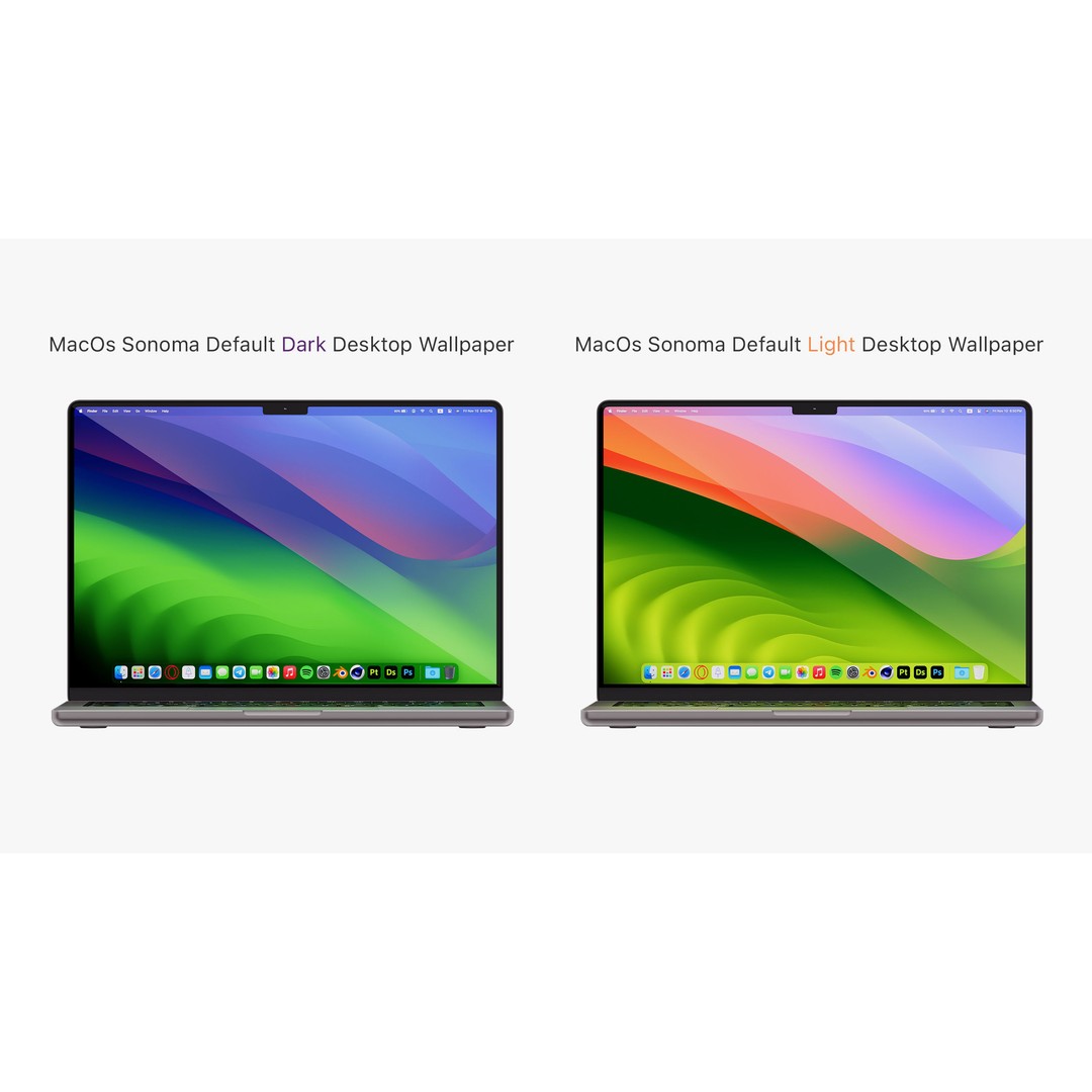 Apple MacBook Pro 14 ft 2023 3D Model – Detailed Computer Asset, PBR Textures - View 8