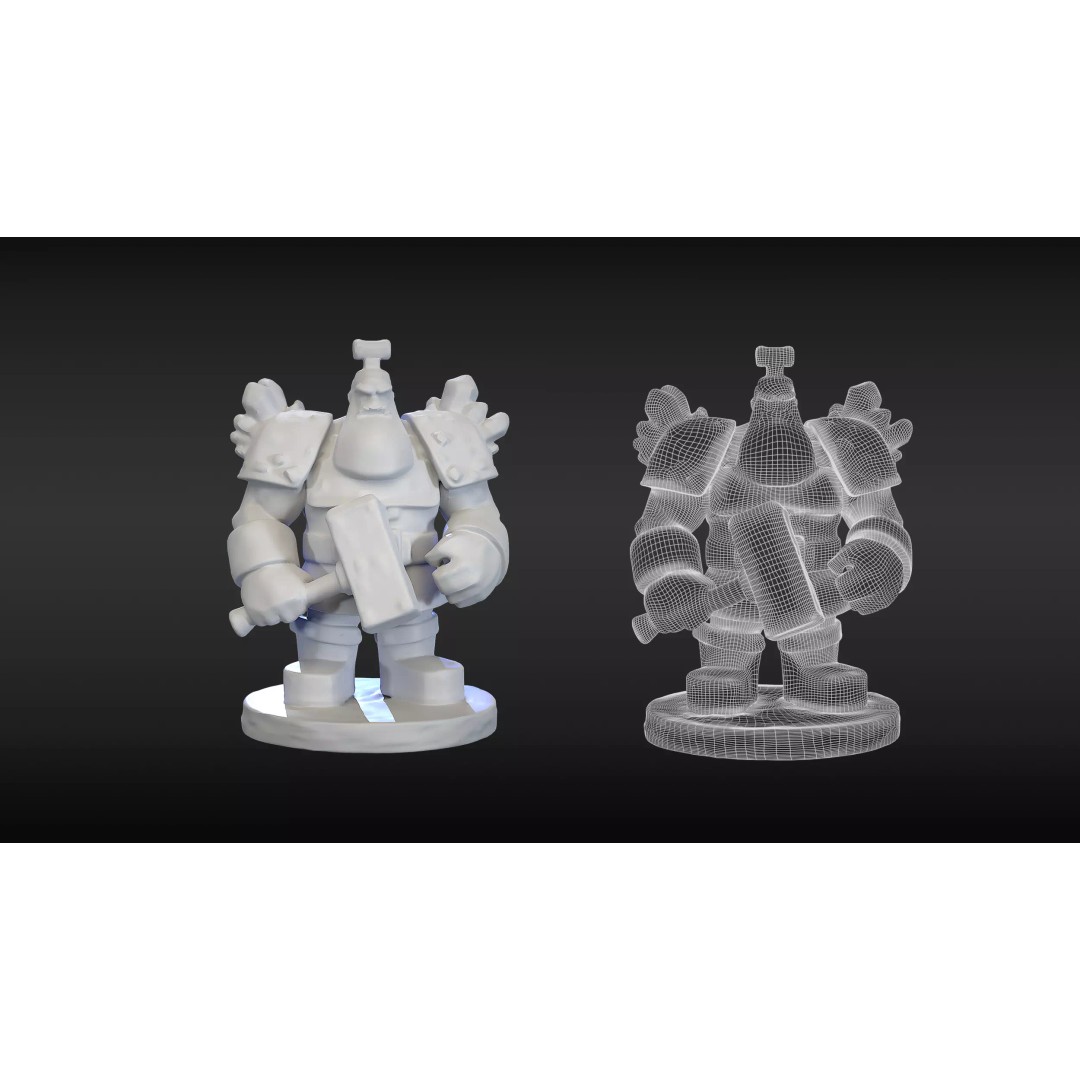 Dwarf 3D Model – Detailed Fantasy Character, Game Ready, FBX