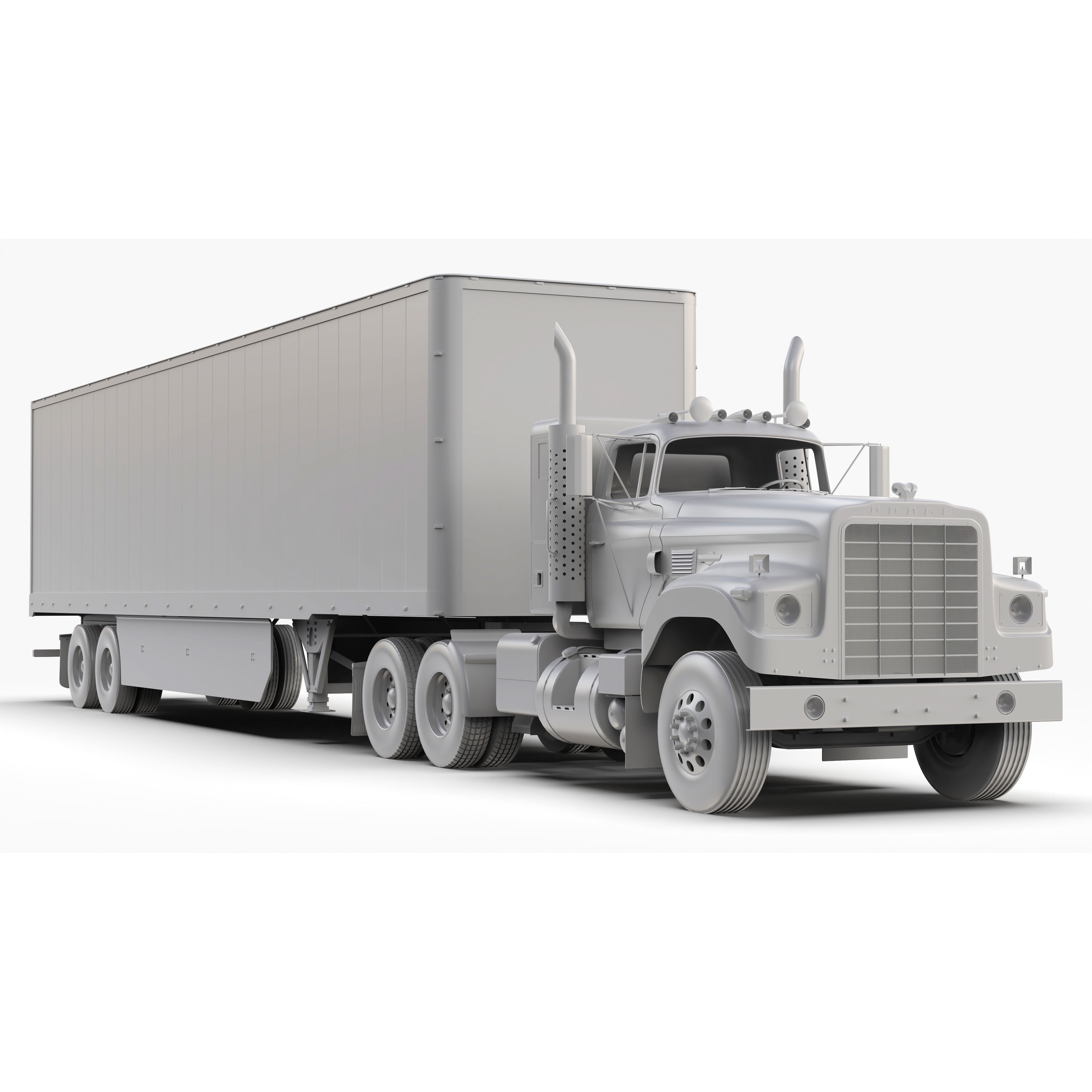 Dodge CNT 950 Big Horn 1973-1975 - High-Poly 3D Model - View 23