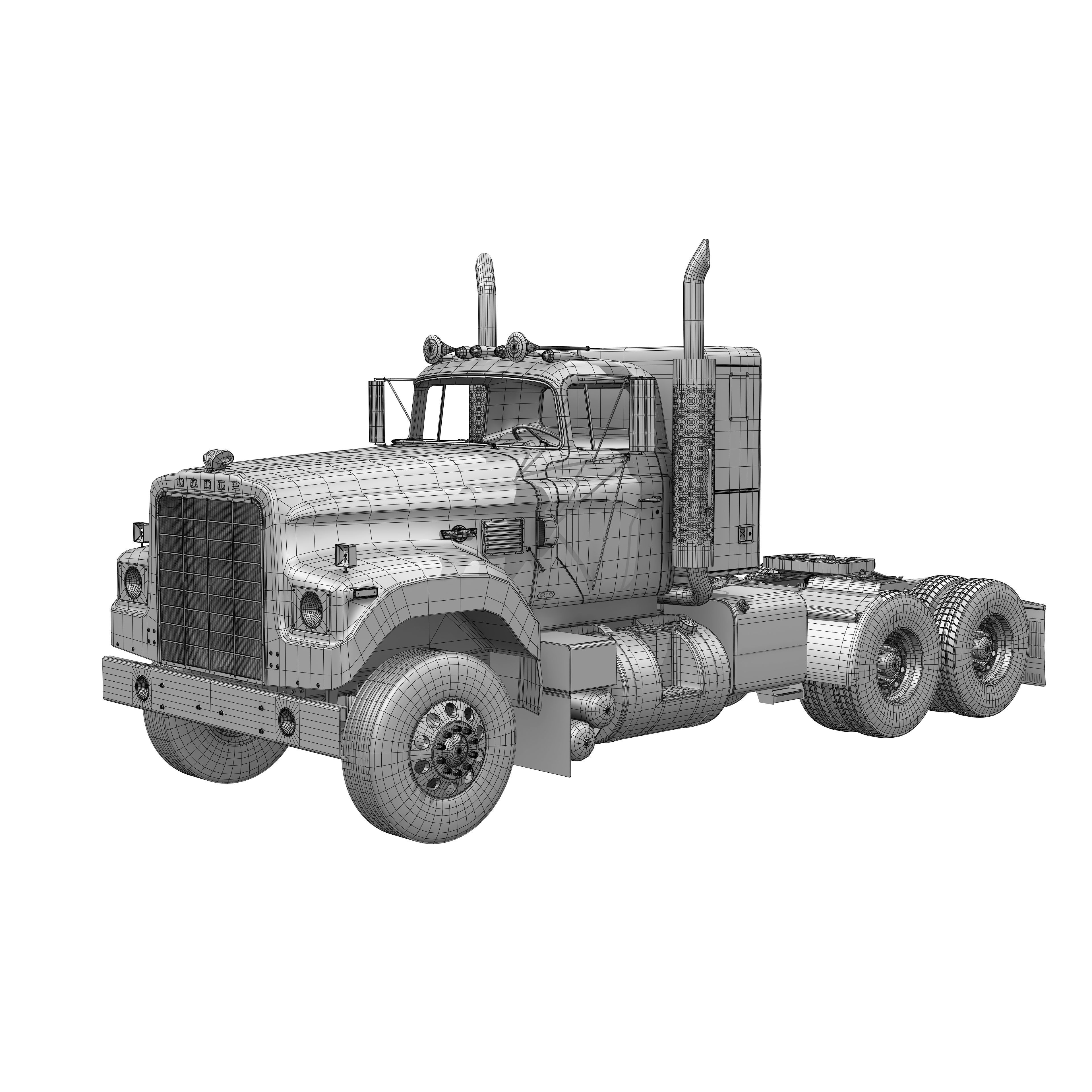 Dodge CNT 950 Big Horn 1973-1975 - High-Poly 3D Model - View 24
