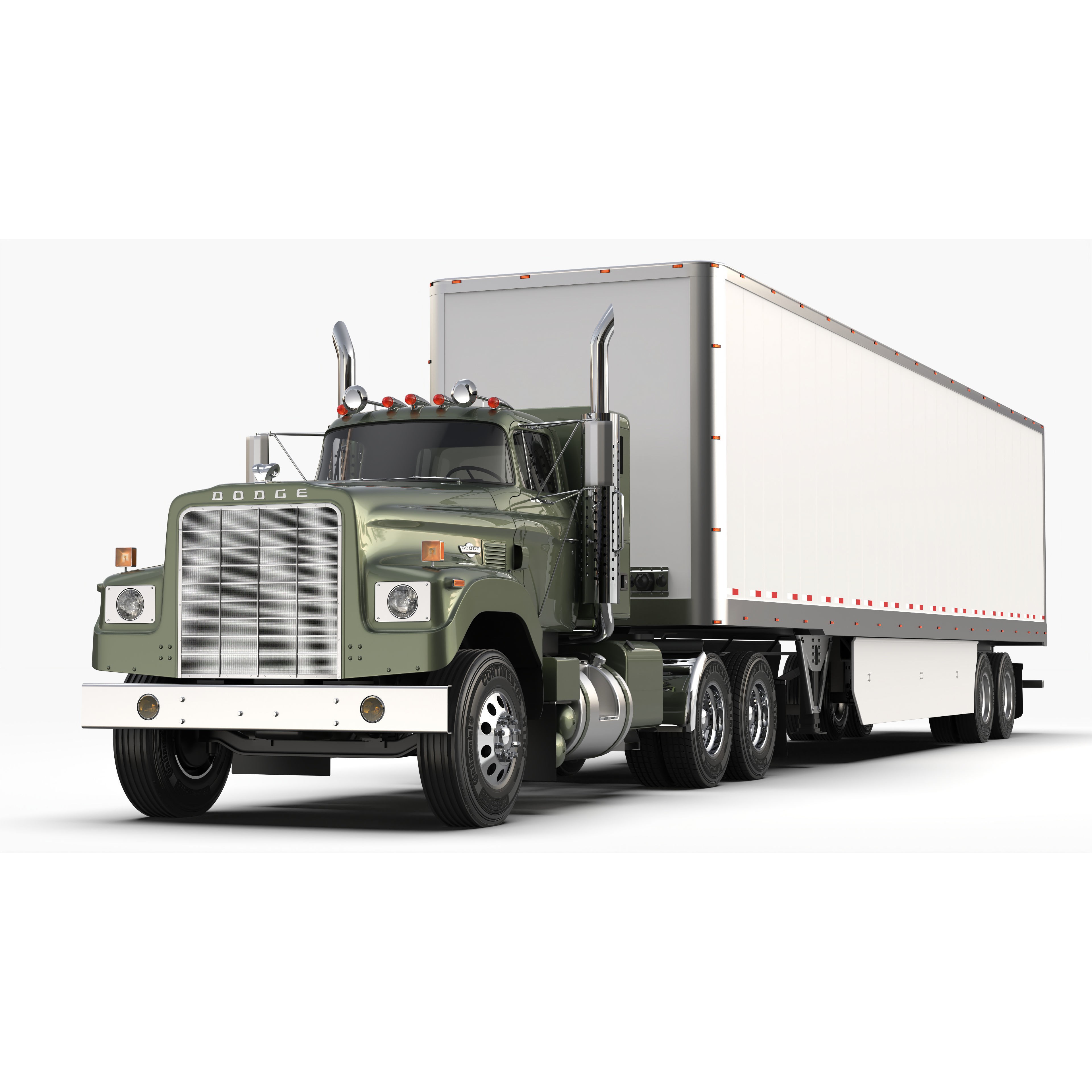 Dodge CNT 950 Big Horn 1973-1975 - High-Poly 3D Model - View 4