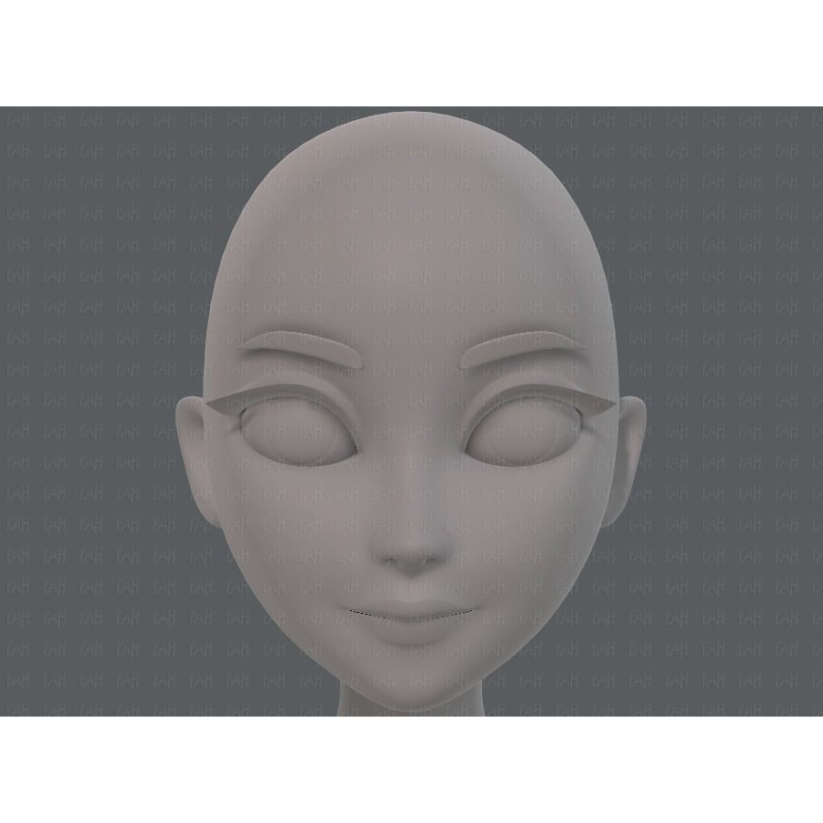 Base Mesh Woman 3D Model – Low Poly Cartoon Character for Animation - View 35