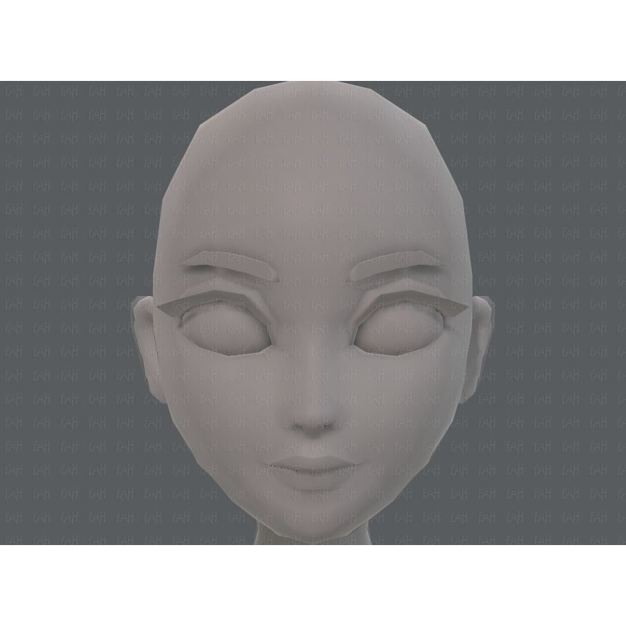 Base Mesh Woman 3D Model – Low Poly Cartoon Character for Animation - View 37