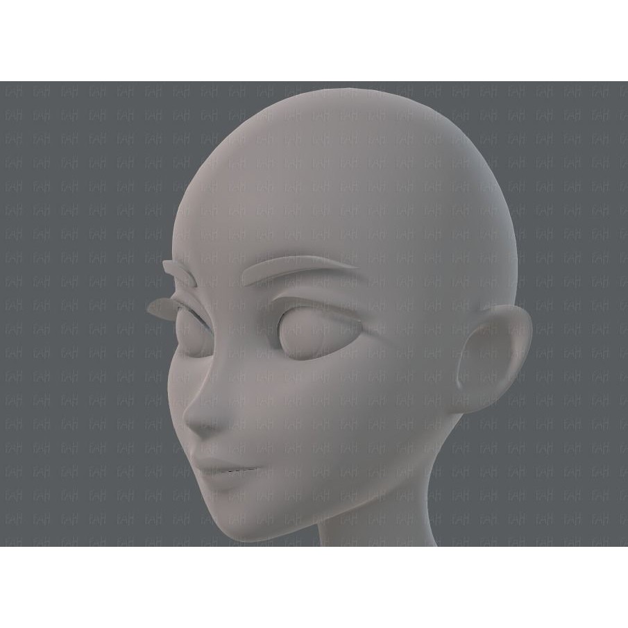 Base Mesh Woman 3D Model – Low Poly Cartoon Character for Animation - View 39