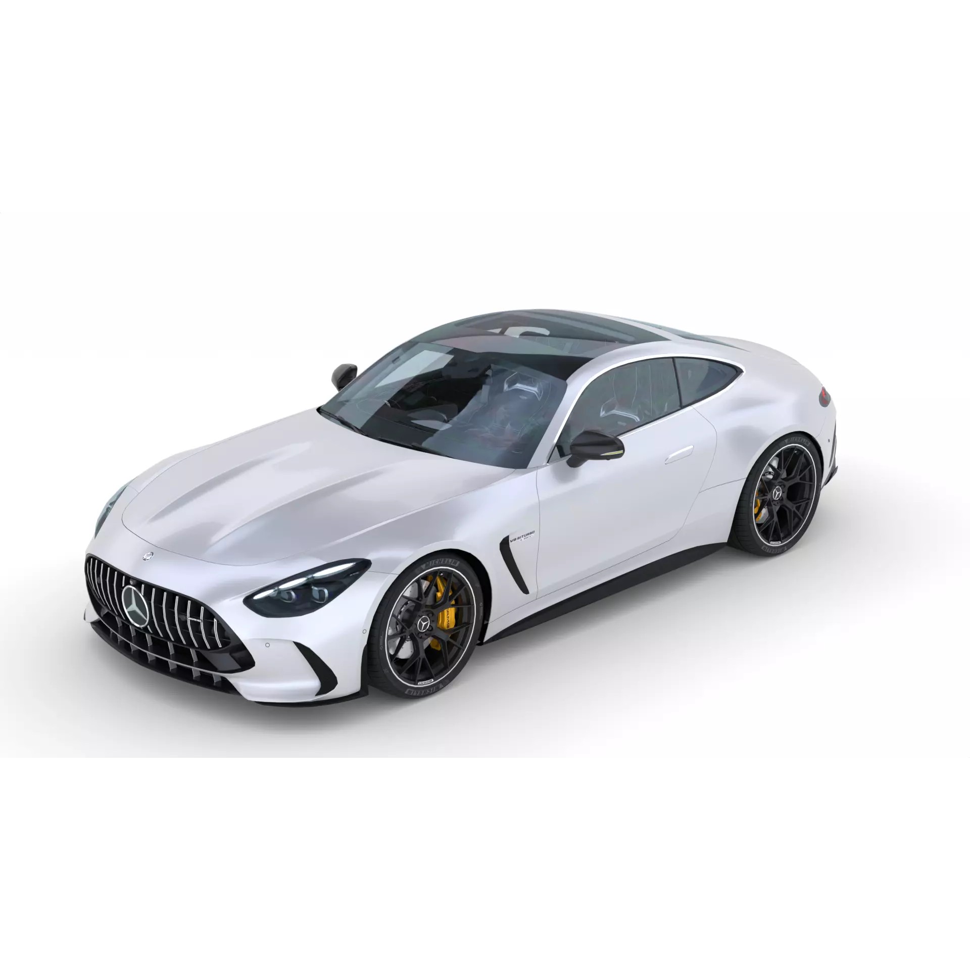 Mercedes AMG GT63 Coupe 2024 - High-Quality 3D Model - View 2