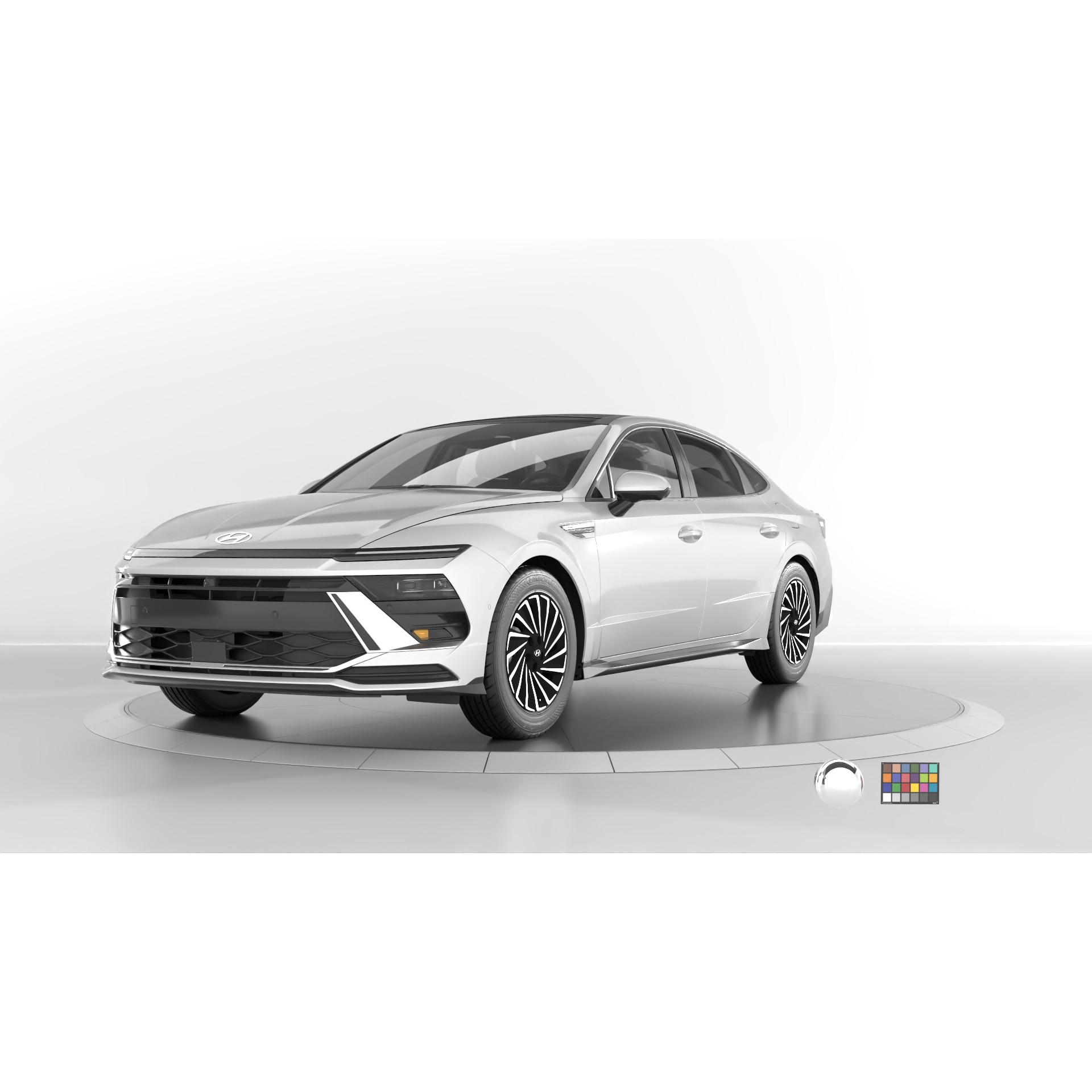 Hyundai Sonata 2024 - Game-Ready 3D Model - View 11