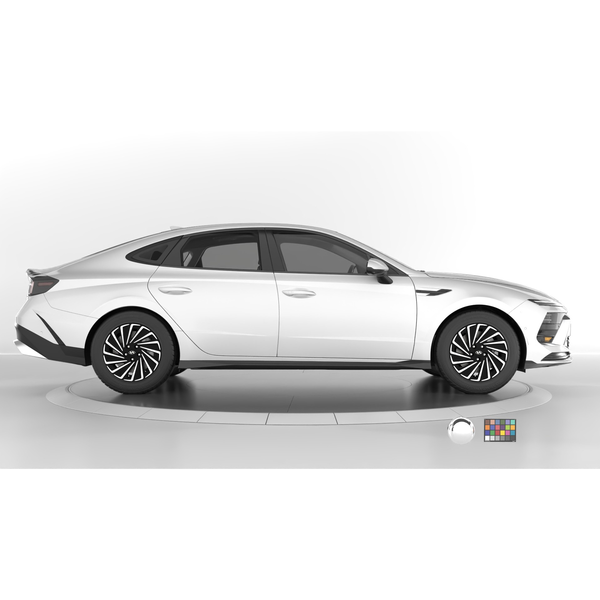 Hyundai Sonata 2024 - Game-Ready 3D Model - View 12