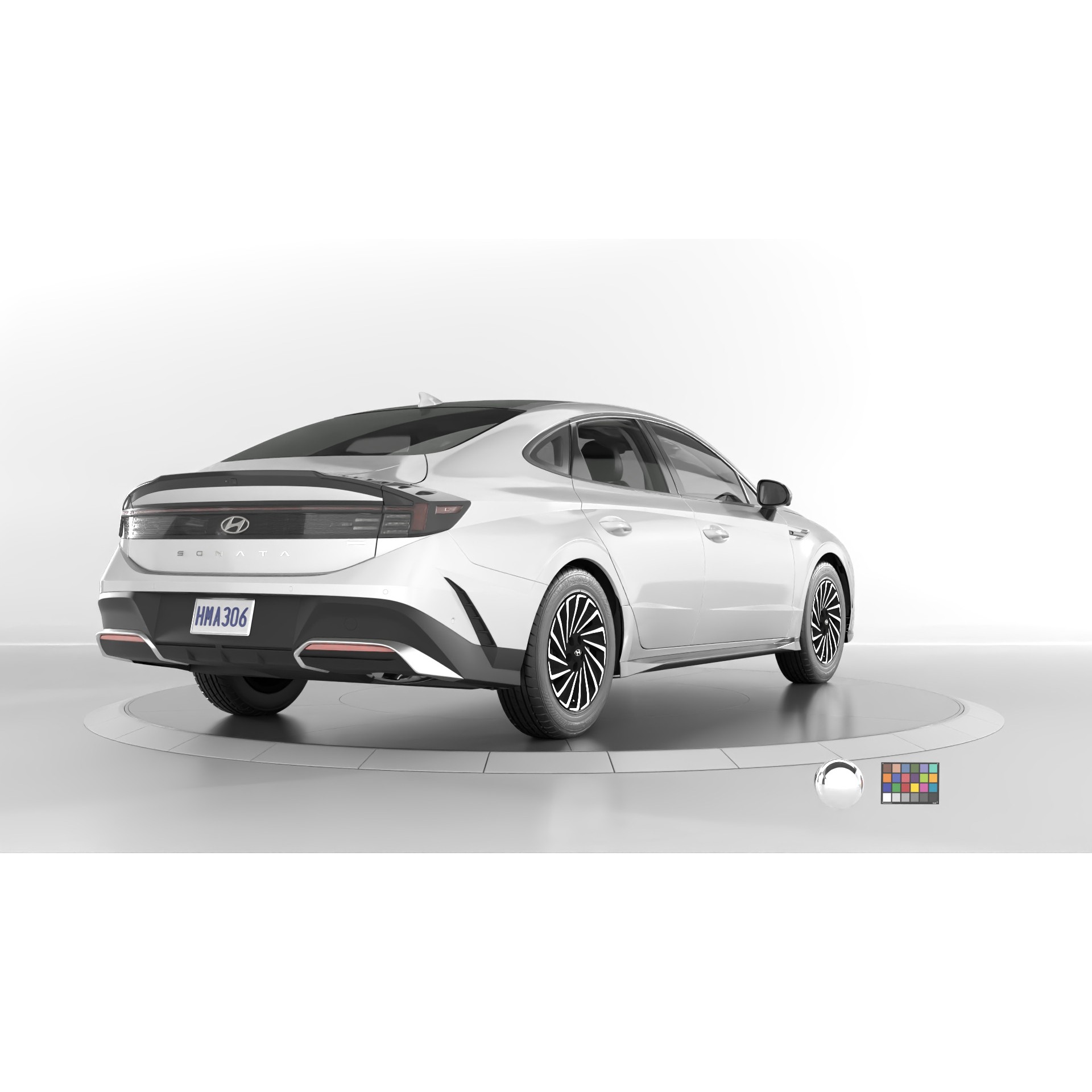 Hyundai Sonata 2024 - Game-Ready 3D Model - View 13